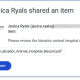 Fake Google Drive sharing notification in a veterinary clinic phishing scam, showing a Labrador Retriever medical record PDF that actually links to ScreenConnect remote-access software.